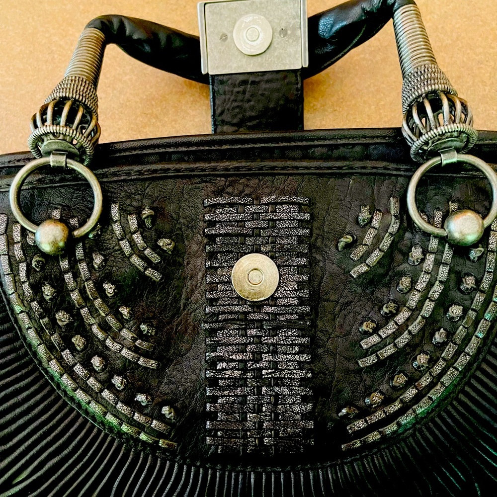 Dior Black Pleated Leather Plisse Tote (Excellent Condition)